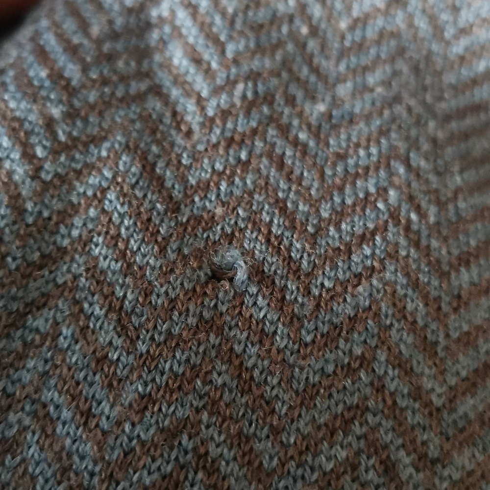Black Brown 1826 Mens 100% Merino Wool Sleeveless  Sweater Vest - Picture 8 of 8